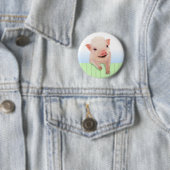 Badge Rond 5 Cm Jour du porc (En situation)