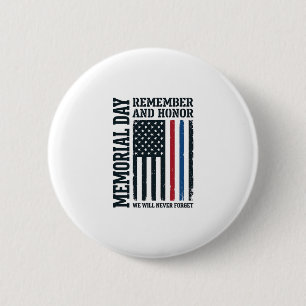 Badge Rond 5 Cm Jour du Souvenir Hommage et Tribut Vector Des