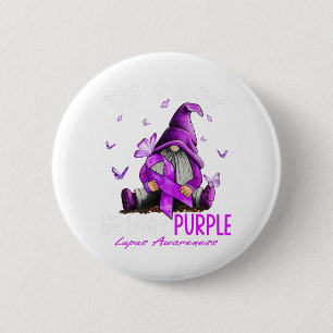 Badge Rond 5 Cm Jour En Mai Nous Portons Violet Lupus Mois De Sens