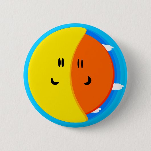 Badge Rond 5 Cm jour et nuit (Devant)