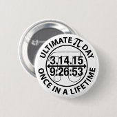 Badge Rond 5 Cm Jour final 2015 de pi (Devant & derrière)