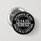 Badge Rond 5 Cm Jour final 2015 de pi (Devant & derrière)