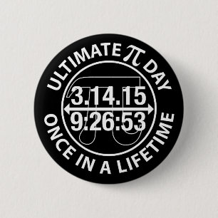Badge Rond 5 Cm Jour final 2015 de pi