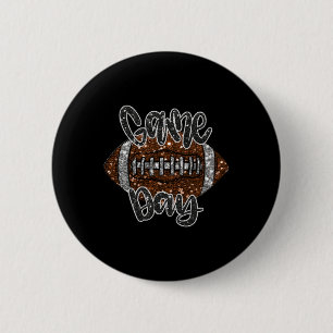 Badge Rond 5 Cm Jour Football Bling Bling Football Lover Automne