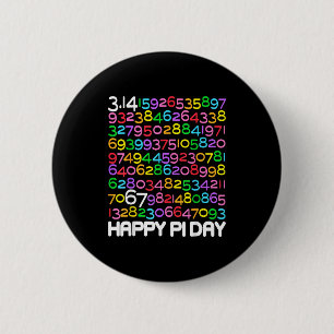 Badge Rond 5 Cm Jour heureux 3.14 amateur de maths 67 professeur d
