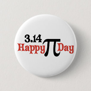 Badge Rond 5 Cm Jour heureux 3,14 de pi - 14 mars