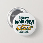 BADGE ROND 5 CM JOUR HEUREUX DE TAUPE ! ! (Devant & derrière)