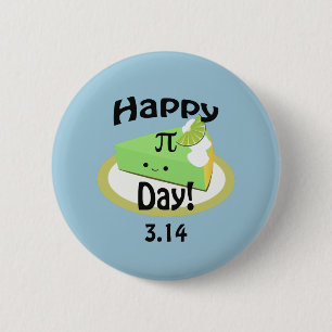 Badge Rond 5 Cm Jour heureux mignon de pi