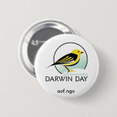 Badge Rond 5 Cm Jour international de Darwin (Devant & derrière)