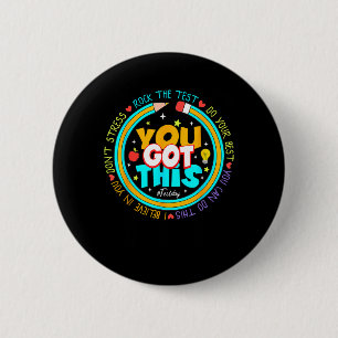 Badge Rond 5 Cm Jour Où Vous Avez Obtenu Ce Jour De Test Rock L'En