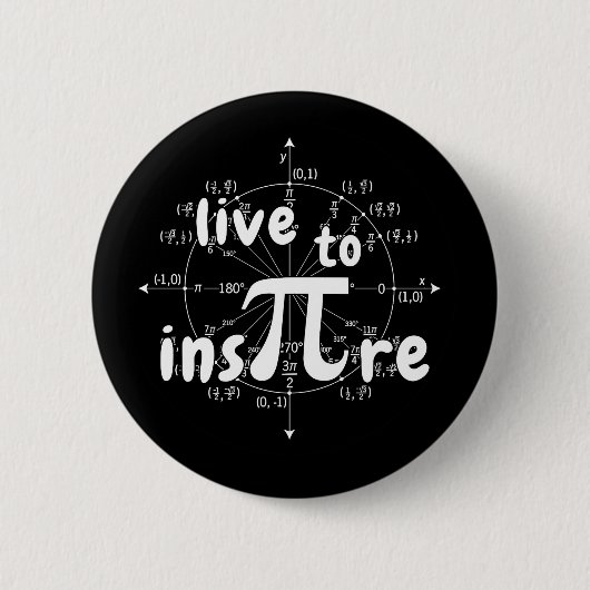 Badge Rond 5 Cm Jour Pi (Devant)