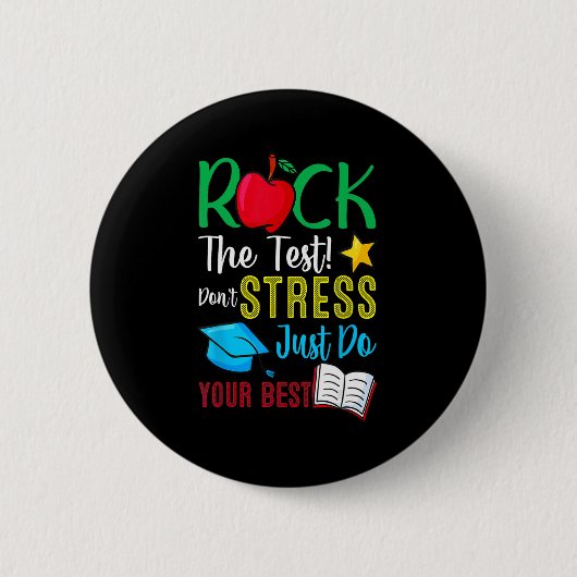Badge Rond 5 Cm Jour Rocher Le Test Enseignant Jour 2 (Devant)