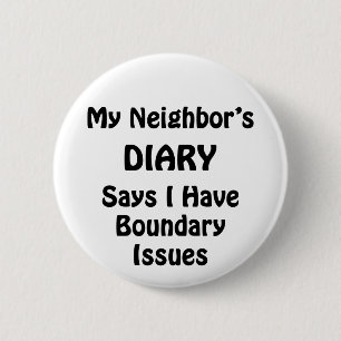 Badge Rond 5 Cm Journal de mon voisin