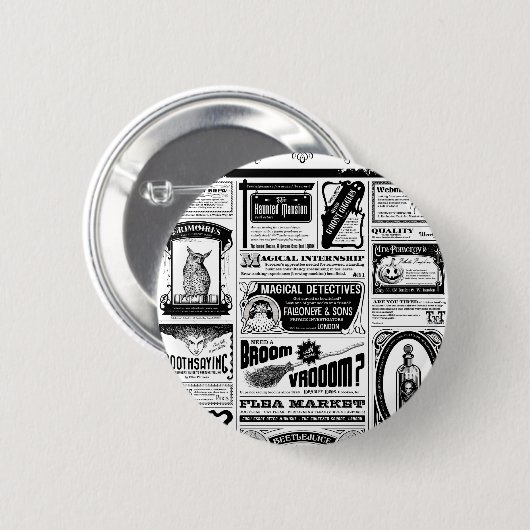 Badge Rond 5 Cm journal déplaisant (Devant & derrière)