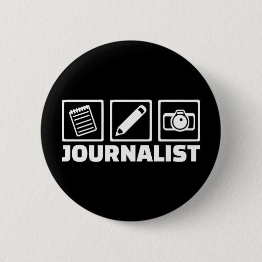 Badge Rond 5 Cm Journaliste (Devant)