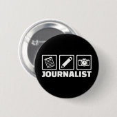 Badge Rond 5 Cm Journaliste (Devant & derrière)