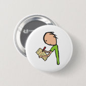 Badge Rond 5 Cm Journaliste (Devant & derrière)
