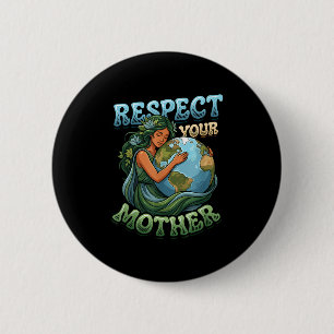 Badge Rond 5 Cm Journée de la Terre sensibilisation au changement