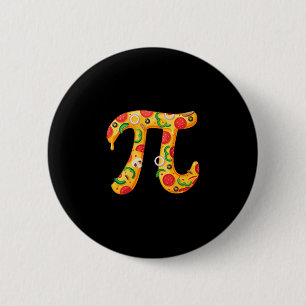 Badge Rond 5 Cm Journée de Pi Pizza Amateurs de Pi Célébration Pas