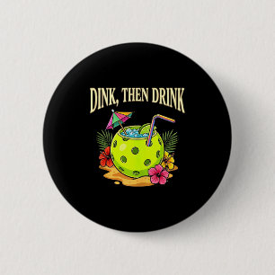 Badge Rond 5 Cm Journée de pickleball drôle de balle de pickle din