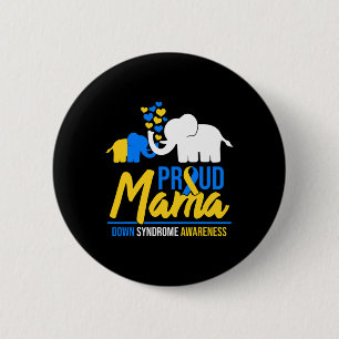 Badge Rond 5 Cm Journée de sensibilisation au syndrome de Down Mam