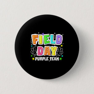 Badge Rond 5 Cm Journée de terrain équipe violette compétition rét