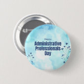 Badge Rond 5 Cm Journée des professionnels de l'administration (Devant & derrière)