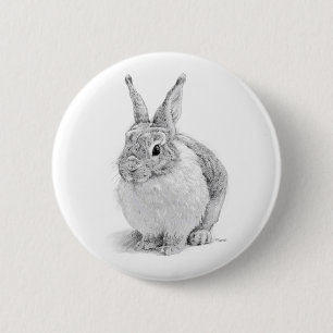 Badge Rond 5 Cm Journée du lapin