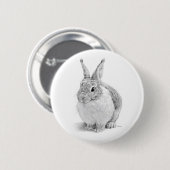 Badge Rond 5 Cm Journée du lapin (Devant & derrière)