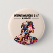 Badge Rond 5 Cm Journée internationale de la femme (Devant)