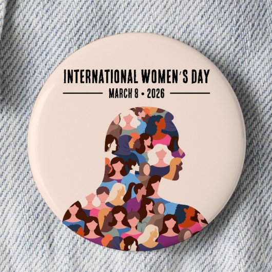 Badge Rond 5 Cm Journée internationale de la femme