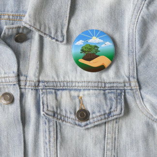 Badge Rond 5 Cm Journée internationale de la Terre