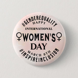 Badge Rond 5 Cm Journée internationale des femmes   Égalité du 8 m