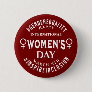 Badge Rond 5 Cm Journée internationale des femmes Égalité du 8 m