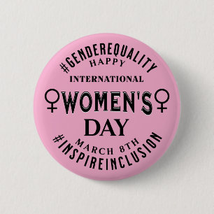 Badge Rond 5 Cm Journée internationale des femmes Égalité du 8 m