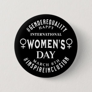 Badge Rond 5 Cm Journée internationale des femmes Égalité du 8 m