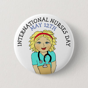 Badge Rond 5 Cm Journée internationale des infirmières le 12 mai