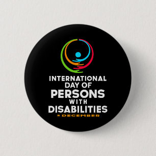 Badge Rond 5 Cm Journée internationale des personnes handicapées 3