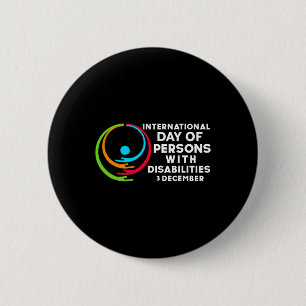Badge Rond 5 Cm Journée internationale des personnes handicapées 7