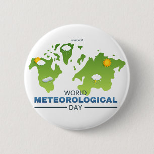 Badge Rond 5 Cm Journée météorologique mondiale