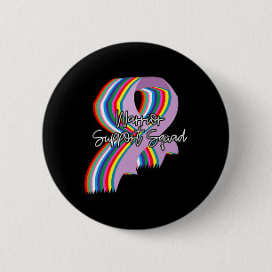 Badge Rond 5 Cm Journée Mondiale contre le Cancer Soutien Squad Ca