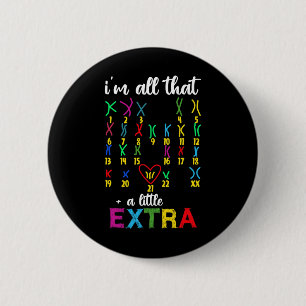 Badge Rond 5 Cm Journée Mondiale Contre Le Syndrome Pour Lutter Co