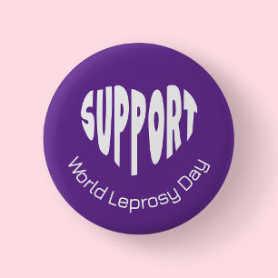 Badge Rond 5 Cm Journée mondiale de la lèpre