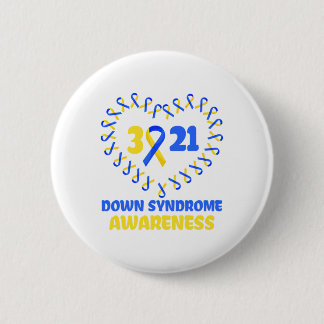 Badge Rond 5 Cm Journée mondiale de la trisomie 21 pour lutter con