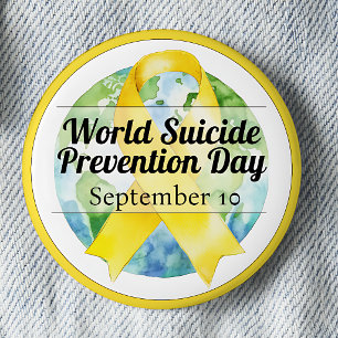 Badge Rond 5 Cm Journée mondiale de prévention du suicide du 10 se