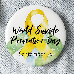 Badge Rond 5 Cm Journée mondiale de prévention du suicide du 10 se