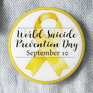 Badge Rond 5 Cm Journée mondiale de prévention du suicide du 10 se