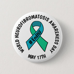 Badge Rond 5 Cm Journée mondiale de sensibilisation à la neurofibr