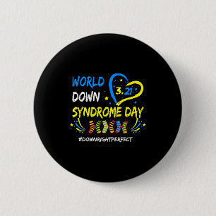 Badge Rond 5 Cm Journée mondiale du syndrome de down 321 sensibili
