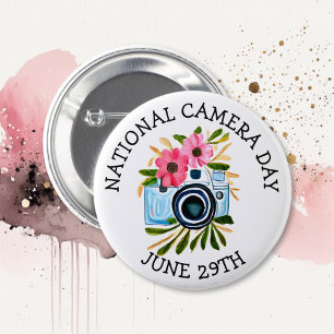 Badge Rond 5 Cm Journée nationale de la caméra 29 juin